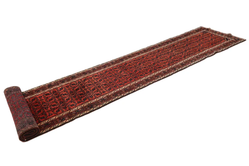 Läufer Perser - Nomadic - 85 x 485 cm - dunkelrot