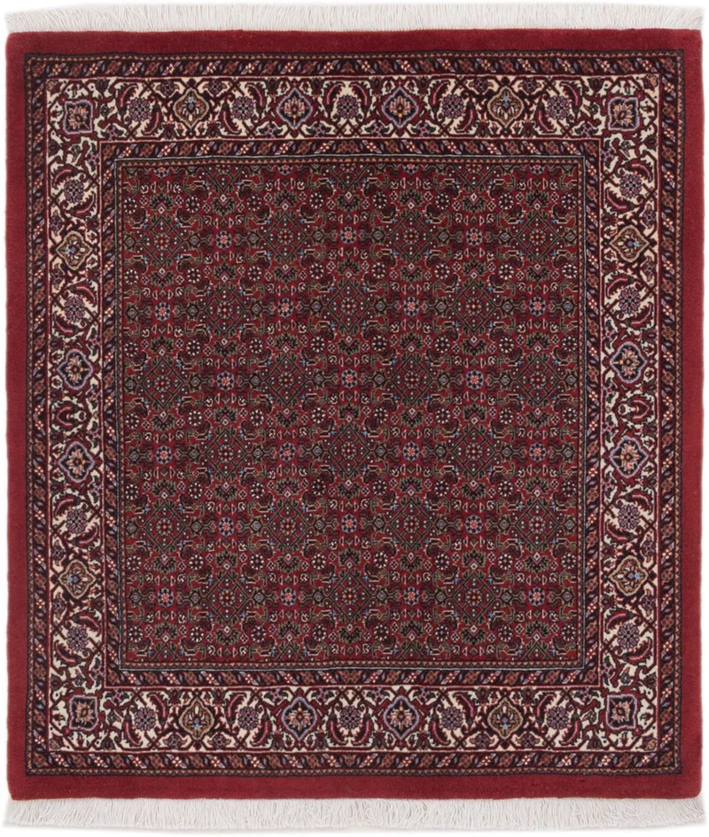 Perserteppich - Bidjar - Royal - 100 x 107 cm - dunkelrot