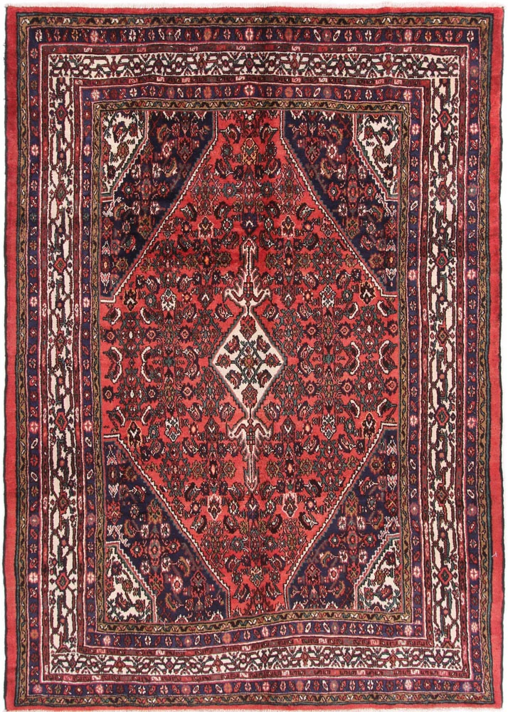 Perserteppich - Nomadic - 210 x 305 cm - dunkelrot