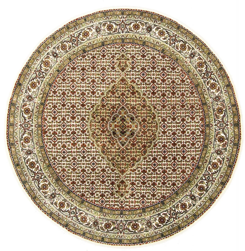 Orientteppich - Täbriz rund - 150 x 150 cm - sand