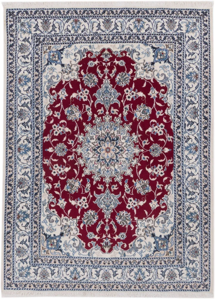 Perserteppich - Nain - 148 x 202 cm - rot