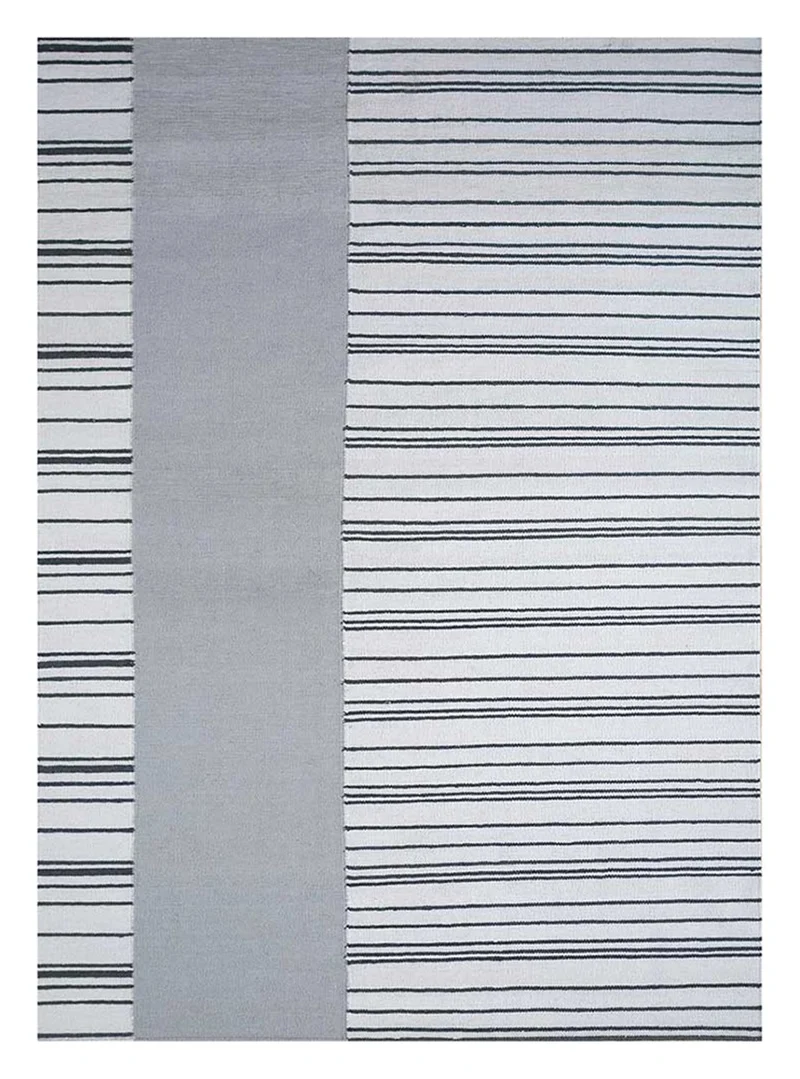 Wollteppich - 150 x 240 cm - hellgrau