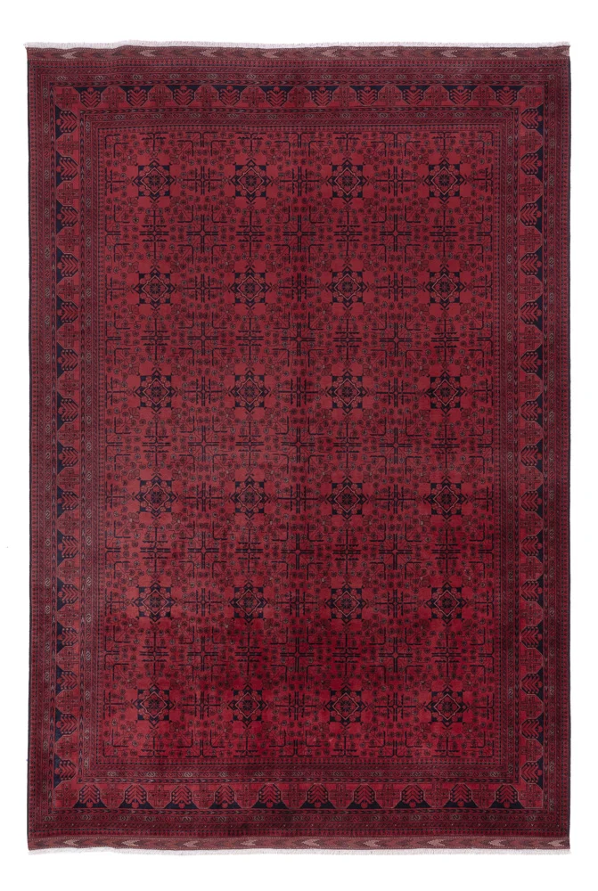Afghan Teppich - Royal - 200 x 297 cm - dunkelrot