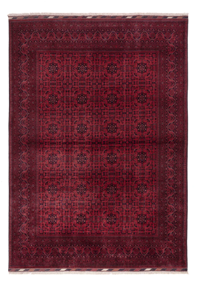 Afghan Teppich - Royal - 201 x 291 cm - dunkelrot