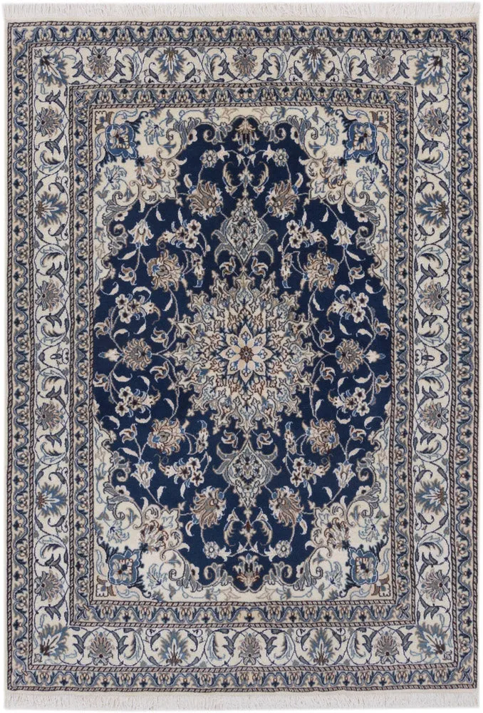 Perserteppich - Nain - 145 x 205 cm - dunkelblau