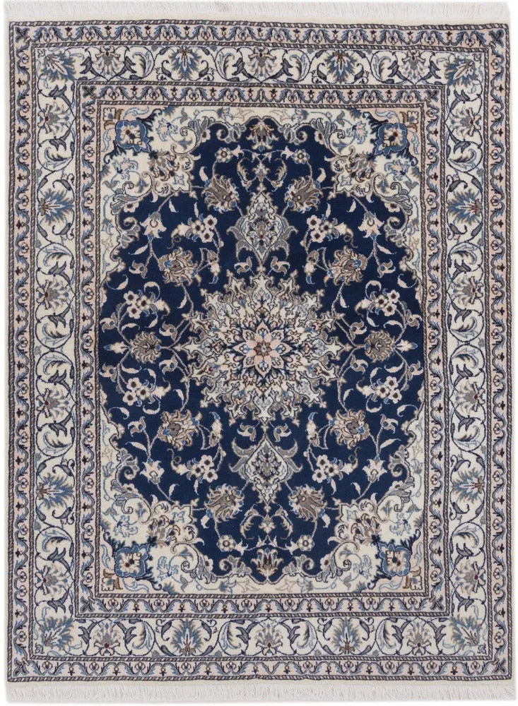 Perserteppich - Nain - 145 x 197 cm - dunkelblau