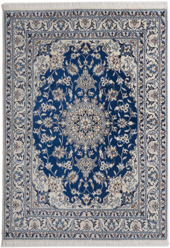 Perserteppich - Nain - 142 x 198 cm - blau
