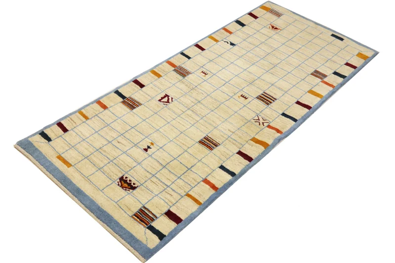 Läufer Gabbeh - Perser - 83 x 199 cm - sand