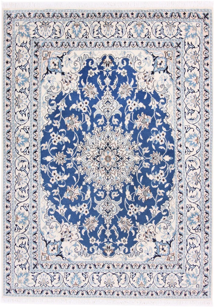 Perserteppich - Nain - 147 x 203 cm - blau