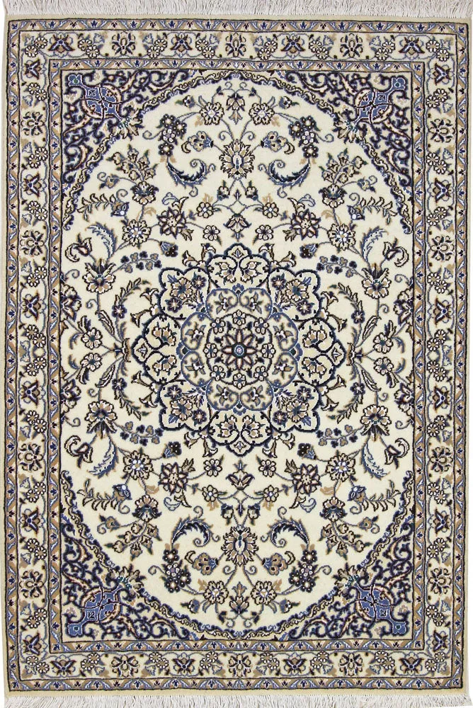 Perserteppich - Nain - Premium - 100 x 148 cm - creme