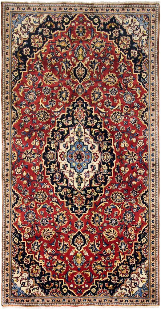 Perserteppich - Keshan - 136 x 260 cm - rot