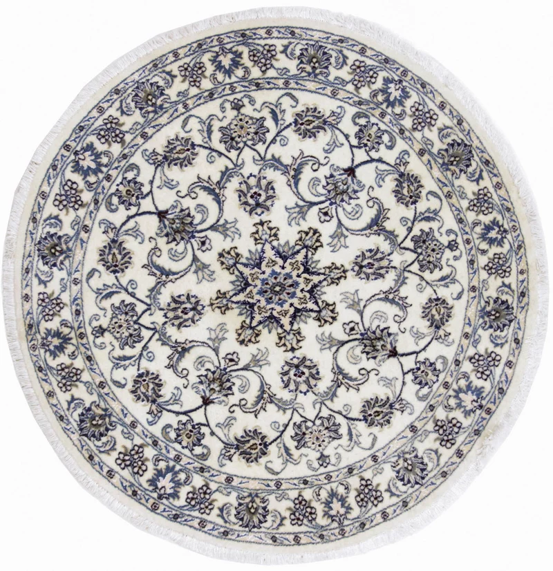 Perserteppich - Nain rund - 150 x 150 cm - creme