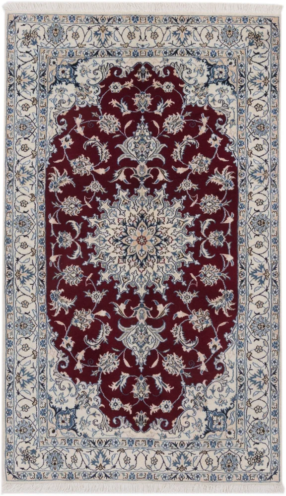 Perserteppich - Nain - 120 x 202 cm - rot