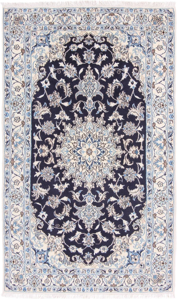 Perserteppich - Nain - 118 x 195 cm - dunkelblau