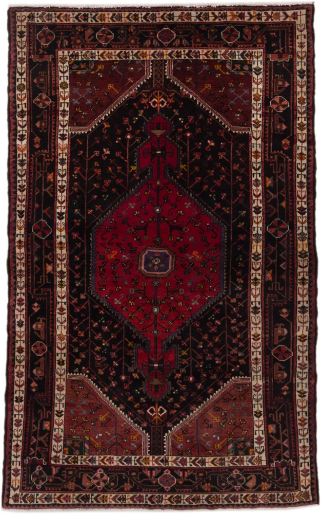 Perserteppich - Nomadic - 145 x 225 cm - dunkelrot