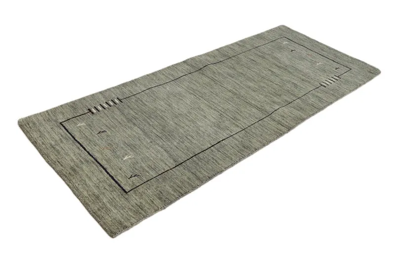 Läufer Gabbeh - Loribaft Softy - 82 x 202 cm - grau