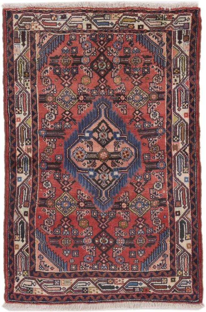 Perserteppich - Nomadic - 78 x 118 cm - dunkelrot