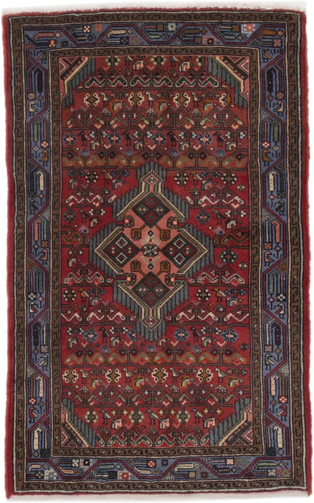 Perserteppich - Nomadic - 80 x 130 cm - dunkelrot