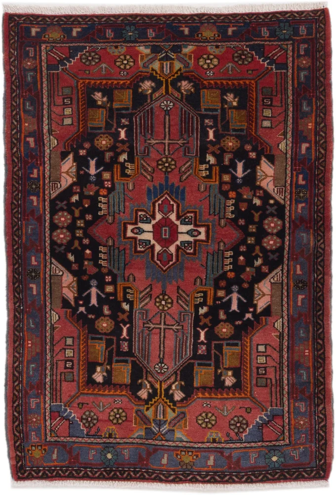 Perserteppich - Nomadic - 85 x 125 cm - dunkelrot
