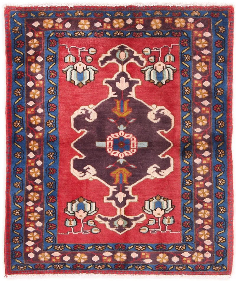 Perserteppich - Nomadic - 72 x 90 cm - mehrfarbig