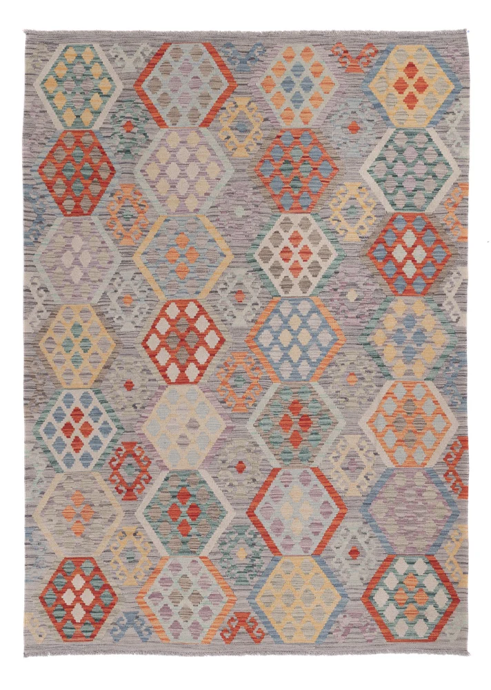 Kelim Teppich - Splash - 176 x 238 cm - mehrfarbig