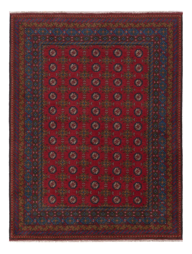 Afghan Teppich - Filpa - 152 x 196 cm - dunkelrot