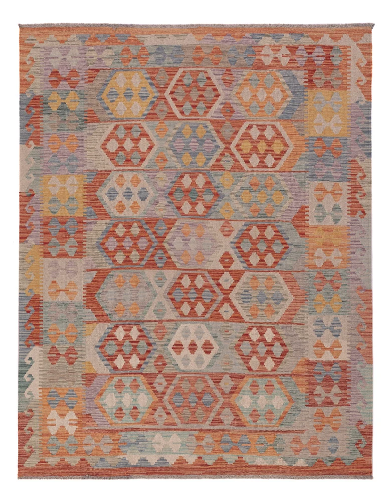 Kelim Teppich - Splash - 150 x 193 cm - mehrfarbig