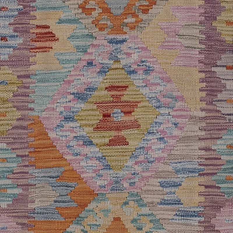 Läufer Kelim - Splash - 81 x 299 cm - mehrfarbig