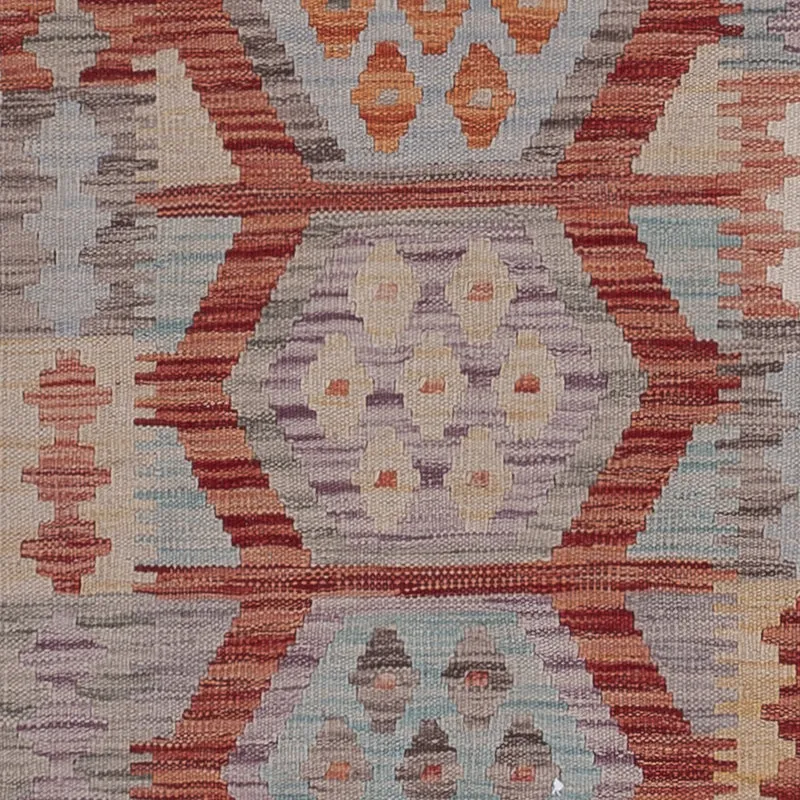 Läufer Kelim - Splash - 80 x 295 cm - mehrfarbig