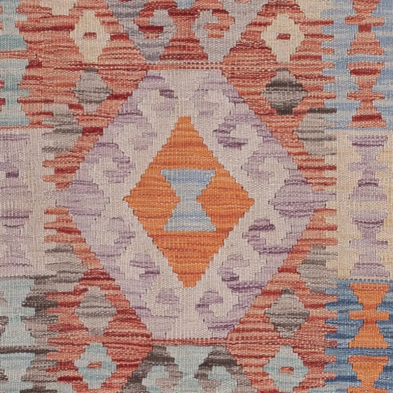 Läufer Kelim - Splash - 78 x 294 cm - mehrfarbig