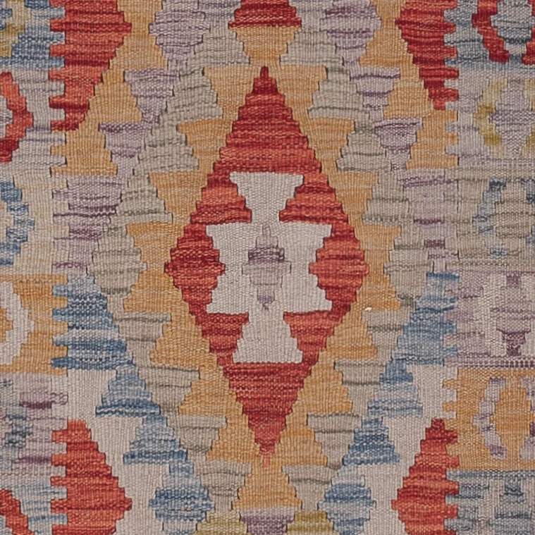 Läufer Kelim - Splash - 85 x 257 cm - mehrfarbig
