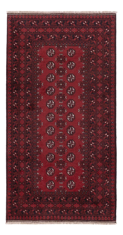 Läufer Afghan - Filpa - 98 x 190 cm - dunkelrot