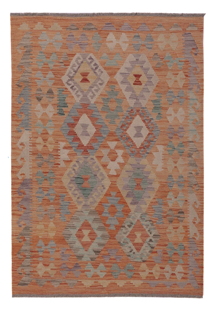 Kelim Teppich - Splash - 104 x 147 cm - mehrfarbig