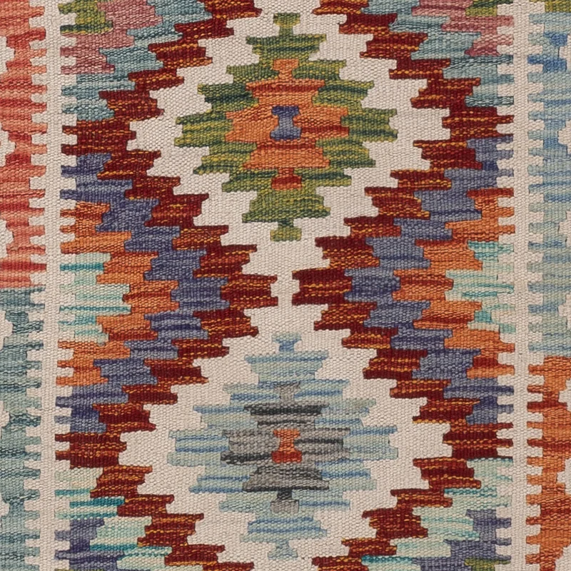 Läufer Kelim - Splash - 60 x 192 cm - mehrfarbig