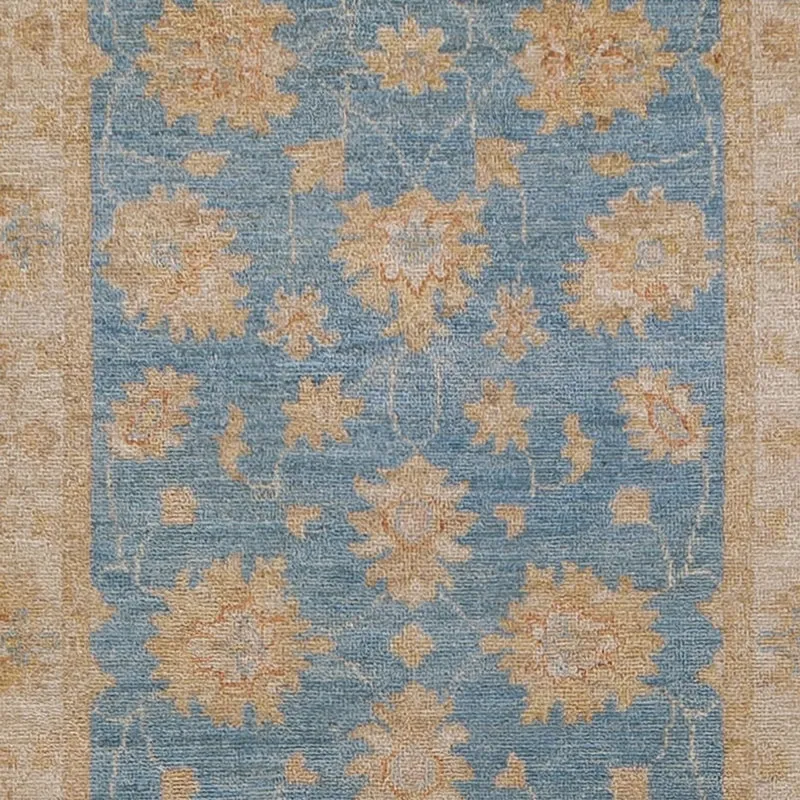 Läufer Ziegler - 81 x 393 cm - hellblau