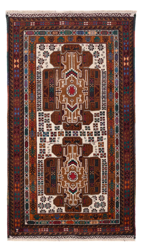 Belutsch Teppich - 90 x 140 cm - creme
