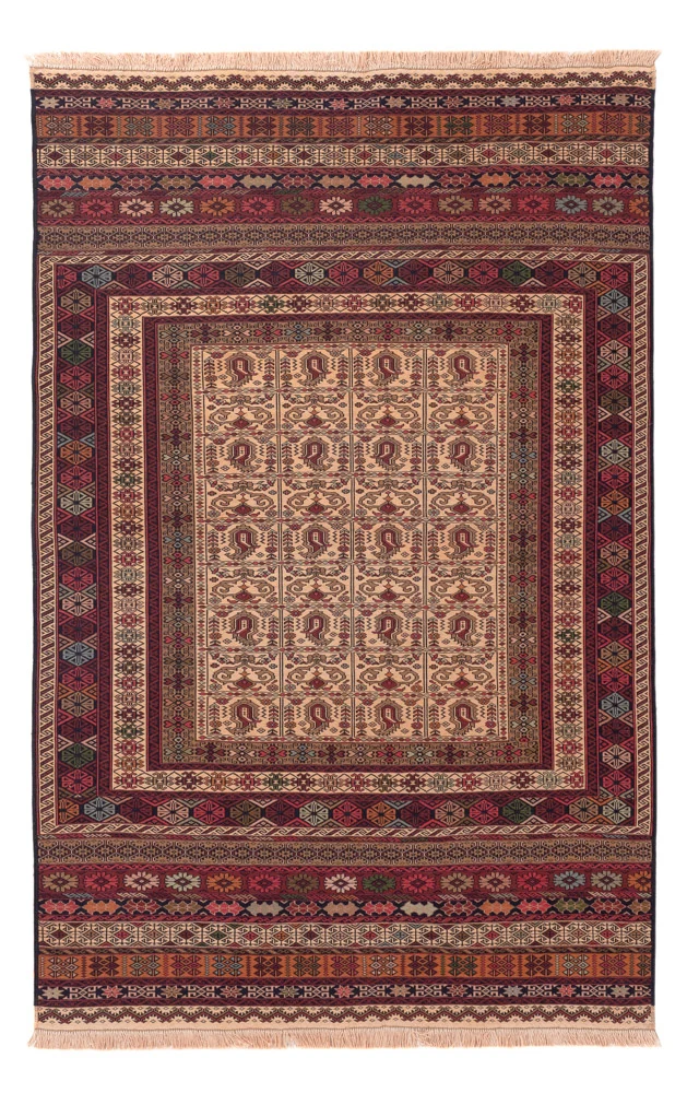 Kelim Afghan Teppich 129x200cm
