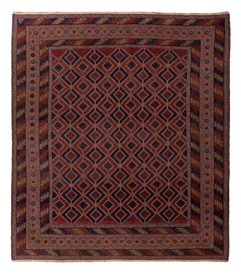 Kelim Teppich - Oriental - 214 x 243 cm - rot
