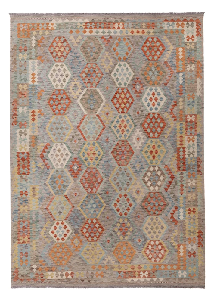 Kelim Teppich - Splash - 248 x 345 cm - bunt
