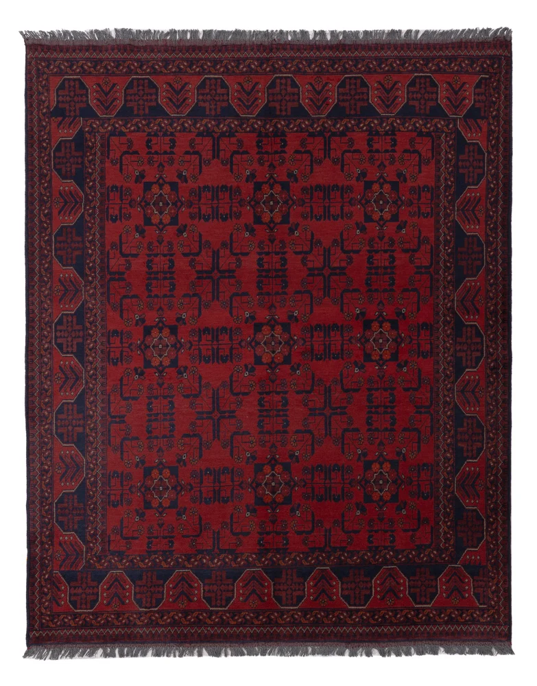 Afghan Teppich - Kunduz - 174 x 221 cm - rot