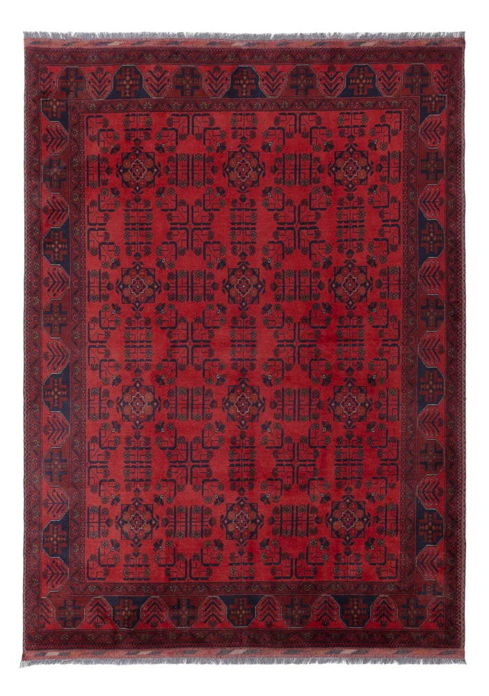 Afghan Teppich - Kunduz - 169 x 232 cm - rot