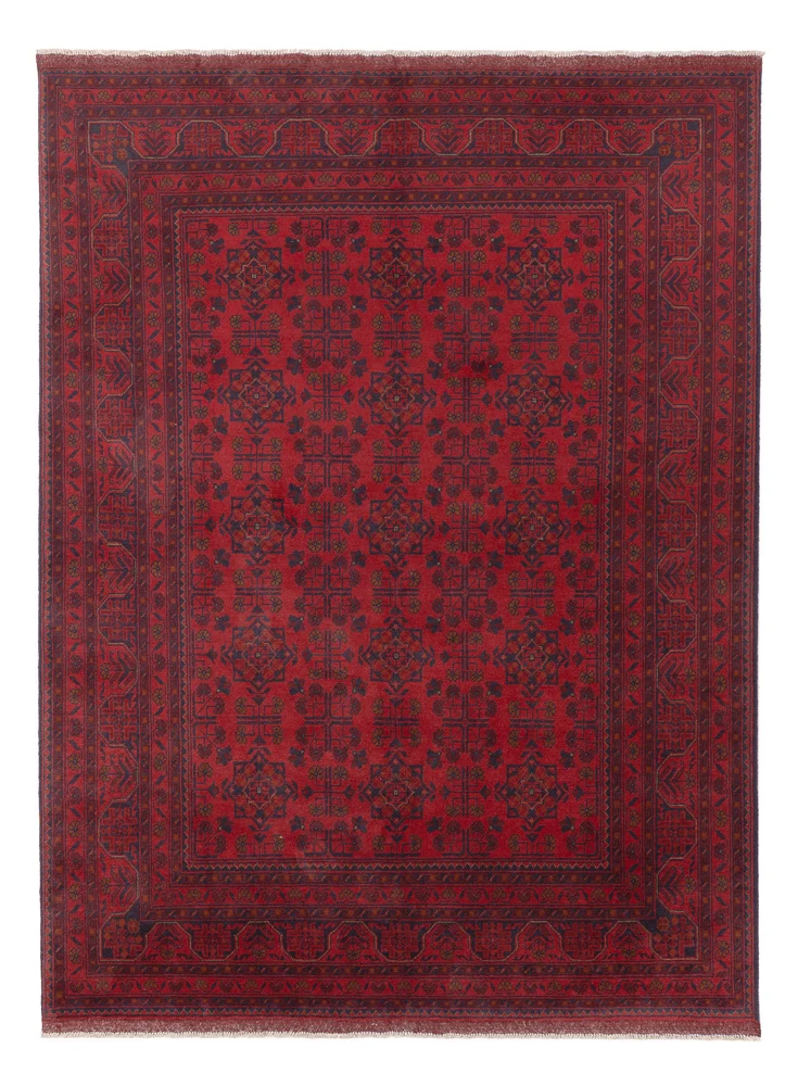 Afghan Teppich - Kunduz - 170 x 234 cm - rot