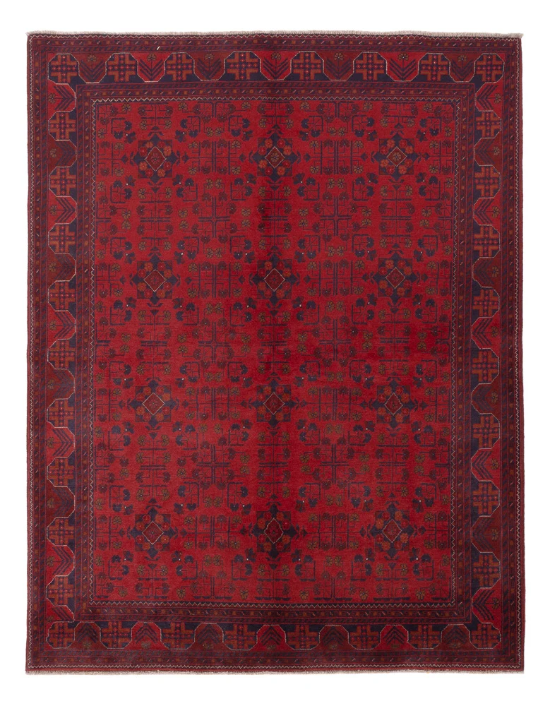 Afghan Teppich - Kunduz - 174 x 227 cm - rot