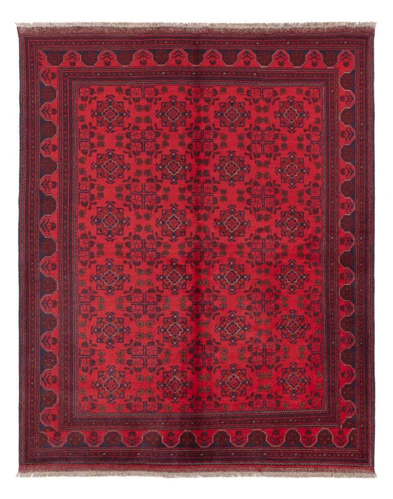 Afghan Teppich - Kunduz - 173 x 223 cm - rot