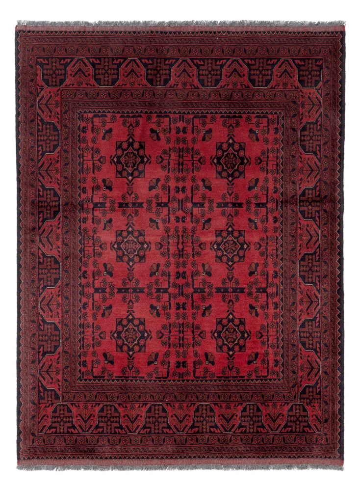 Afghan Teppich - Kunduz - 153 x 200 cm - rot