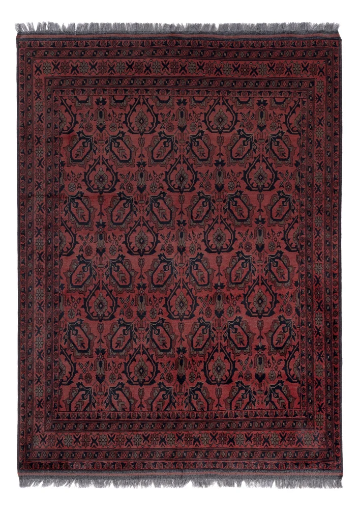 Afghan Teppich - Kunduz - 150 x 197 cm - rot
