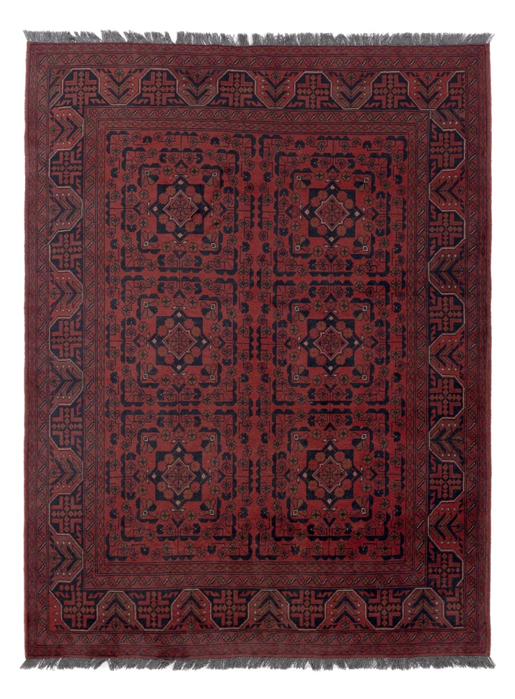 Afghan Teppich - Kunduz - 148 x 198 cm - rot