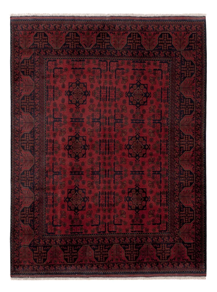 Afghan Teppich - Kunduz - 150 x 195 cm - rot