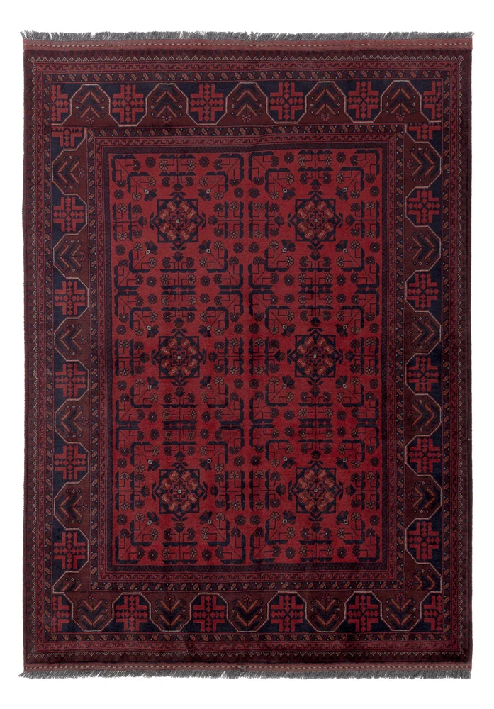 Afghan Teppich - Kunduz - 148 x 201 cm - rot