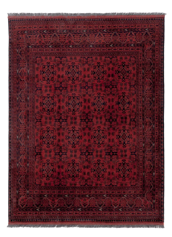 Afghan Teppich - Kunduz - 148 x 198 cm - rot